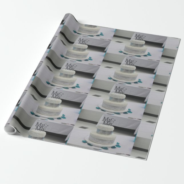 Cadeau Papier mariage M&Mme Wrapping Papier (Déroulé)