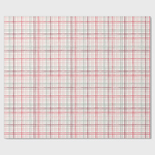 Cadeau Papier minimaliste dessiné à la main avec grille o