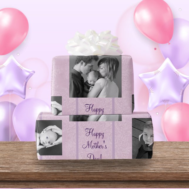 Cadeau Papier Modèle personnalisé Abstrait Lavender (Créateur téléchargé)