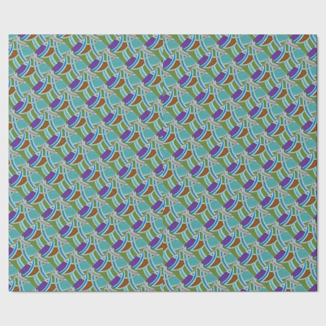 Cadeau Papier Motif Abstrait (Couture)
