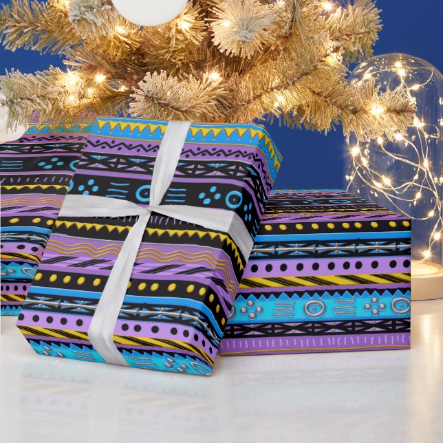 Cadeau Papier Motif africain (Vacances)