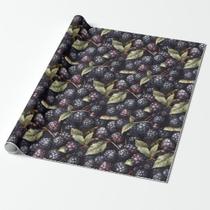 Cadeau Papier Motif Blackberry