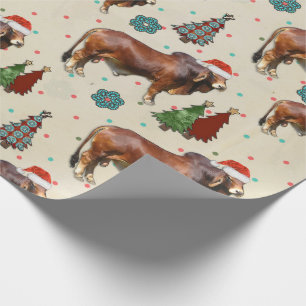 Cadeau Papier Motif de Noël occidental