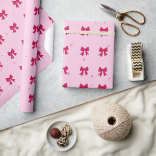 Cadeau Papier Motif d'enrobage de lignes rouges