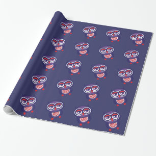 Cadeau Papier Motif d'enveloppement de chou mauve