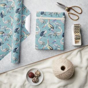 Cadeau Papier Motif Plage Pelican