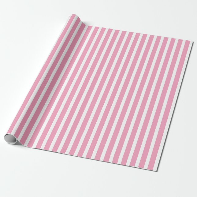 Cadeau Papier Motif rose Abstrait (Déroulé)