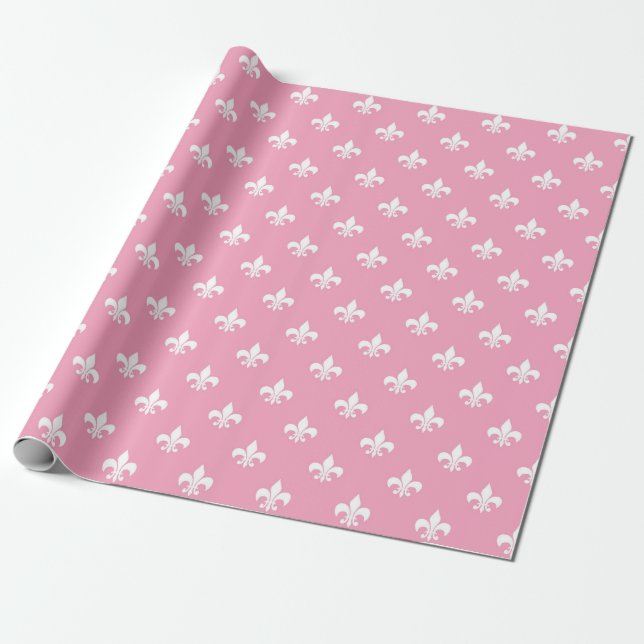 Cadeau Papier Motif rose Abstrait (Déroulé)