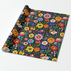 Cadeau Papier peint à la main d'Art populaire polonais