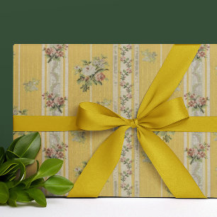 Cadeau Papier peint antique vintage jaune 