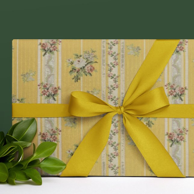 Cadeau Papier peint antique vintage jaune  (Vintage elegance all occasion)