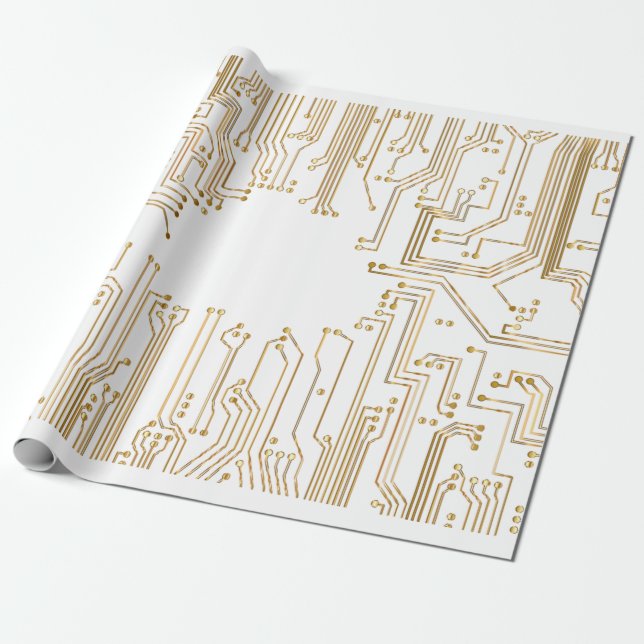 Cadeau Papier peint arrière - plan de carte de circuit (Déroulé)