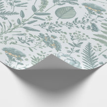Papier peint bleu Floral