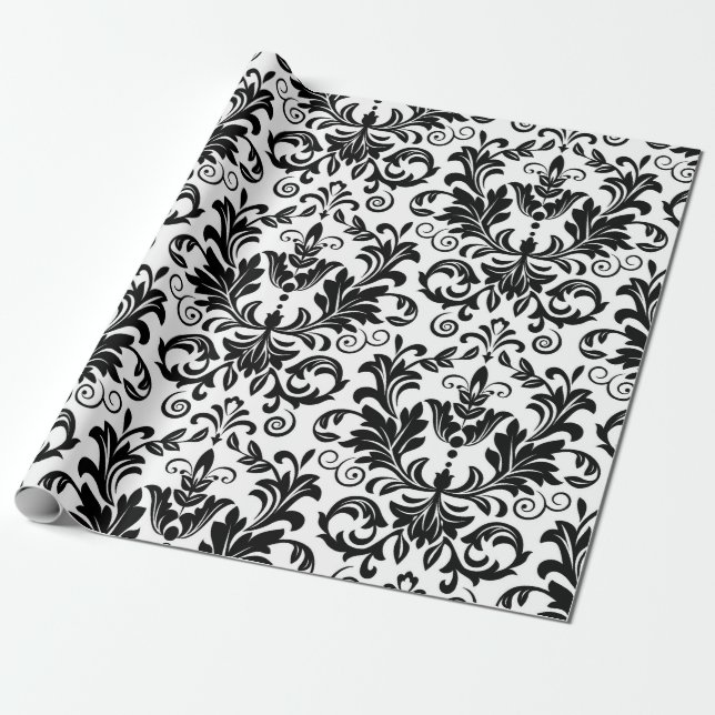 Cadeau Papier peint dans le style baroque. Rangeur transp (Déroulé)