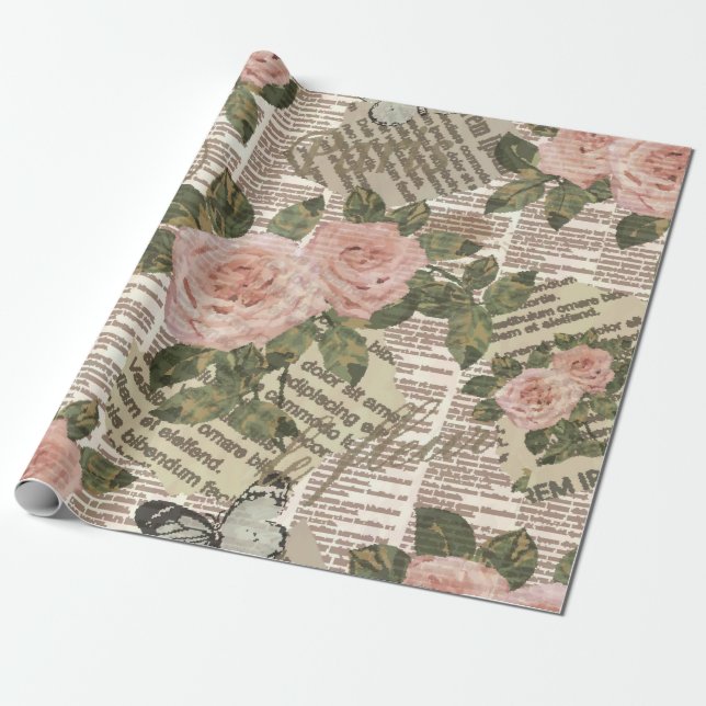 Cadeau Papier peint de voyage parisien transparent. journ (Déroulé)