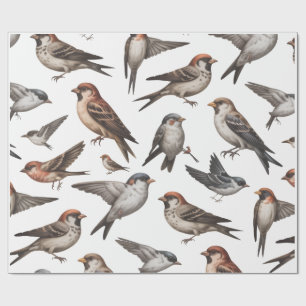 CADEAU PAPIER PEINT OISEAU 