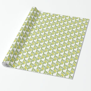 Cadeau Papier peint vintage Floral Buttercup damassé