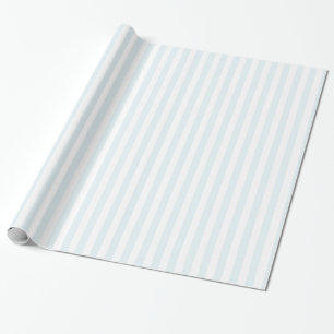 Cadeau Papier rayé bleu et blanc