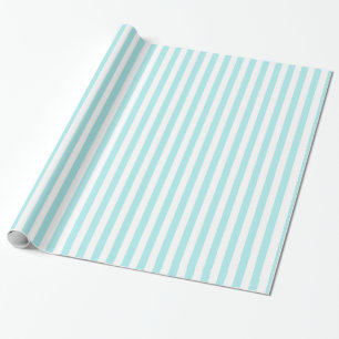 Cadeau Papier rayé bleu et blanc