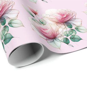 Cadeau Papier Rose à chiffon