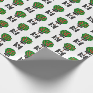 Cadeau Papier Tissu Noir Rouge Topieux