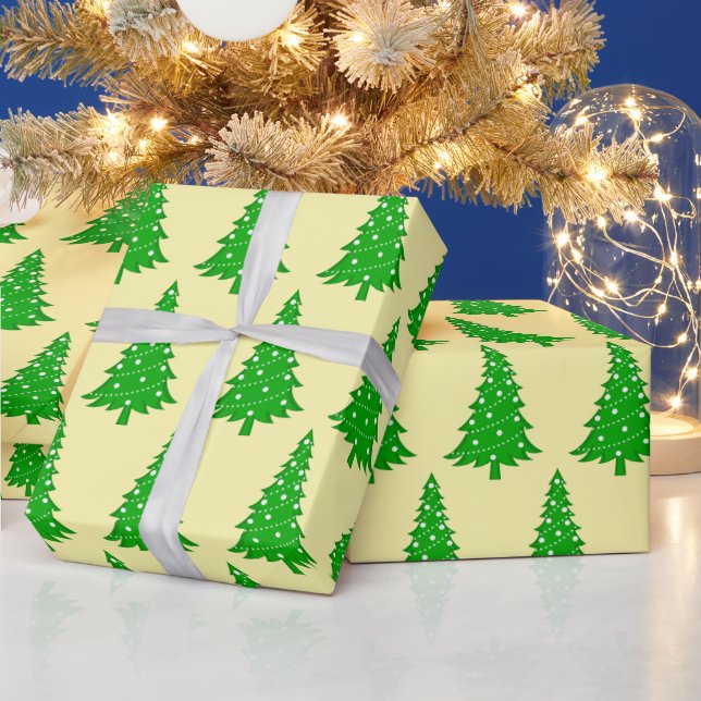 Cadeau Papier vert de Noël Arbre de vacances (Vacances)