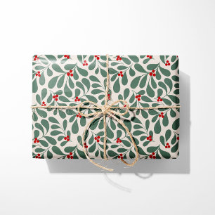 Cadeau Papier vintage à enveloppement de Noël Holly - Bei