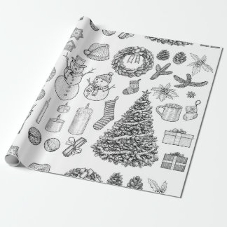 Cadeau Papier Vintage Noël