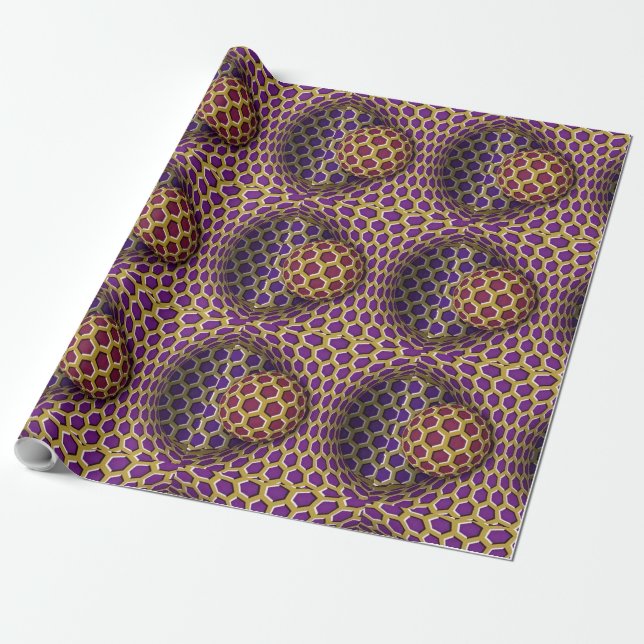 Cadeau Papier Wrap Pack spécial effet optique livre cadea (Déroulé)