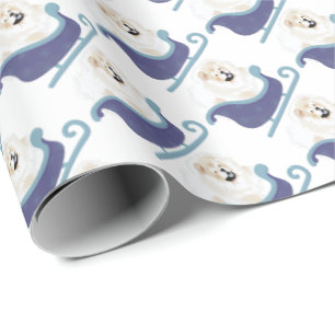 Cadeau PAR DELÀ LA RIVIÈRE Papier d'emballage Cream Chow