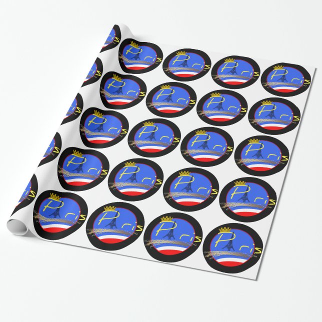 Cadeau Paris avec papier d'enveloppement de la Couronne (Déroulé)