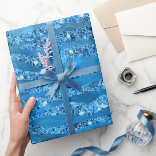 Cadeau Parties scintillant de verre Papier d'enveloppemen