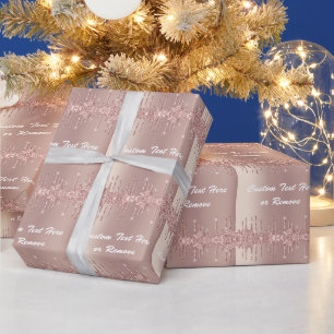 Cadeau Parties scintillant d'effacement de papier Rose Go