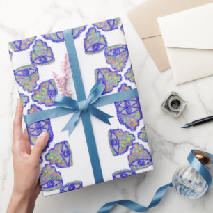 Cadeau Parties scintillant hamsa ח מ ס papier d'emballage
