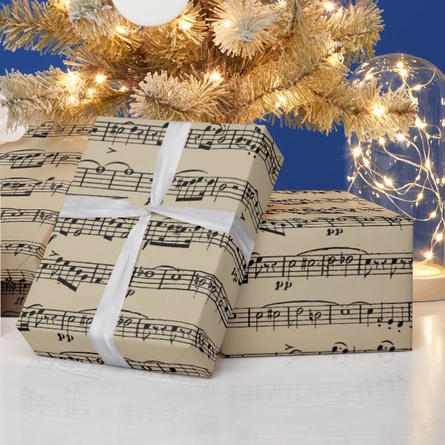 Cadeau Partition sur papier Vintage (Vacances)