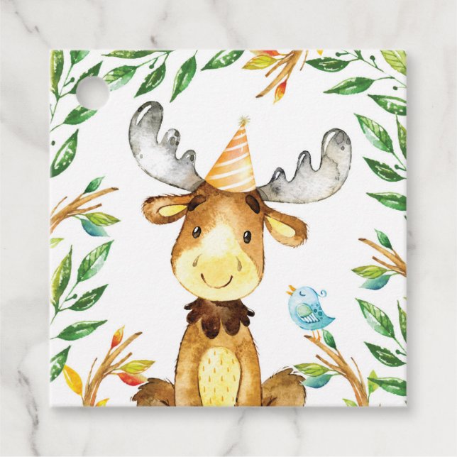 Cadeau Party Animal Merci les étiquettes de faveur (Devant)