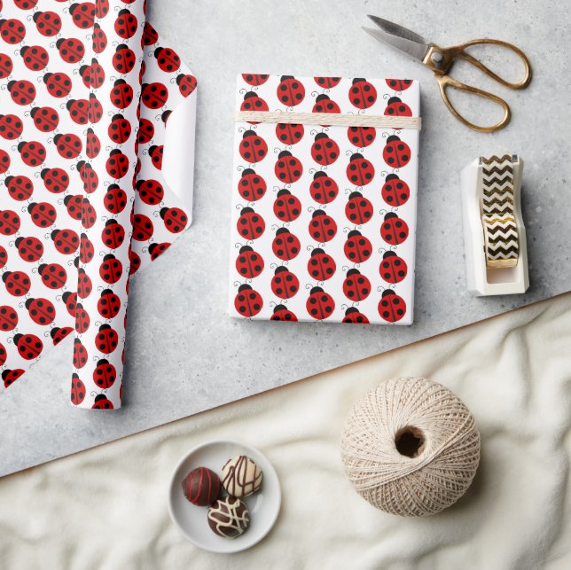Cadeau Parure de papier d'emballage coccinelle (Artisanat)