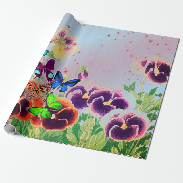 Cadeau PASSAGES EN Papier À ÉTOILES ROUGES (Déroulé)