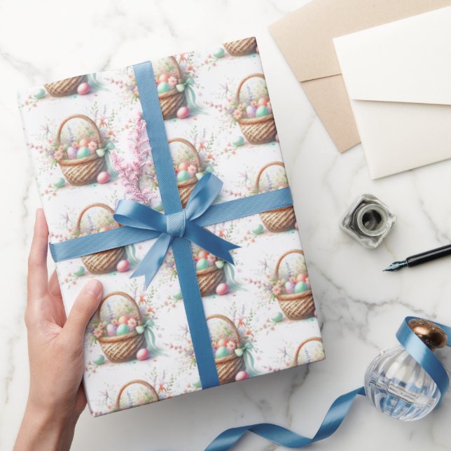 Cadeau Pastel Aquarelle Pâques Papier à envelopper (Cadeaux)