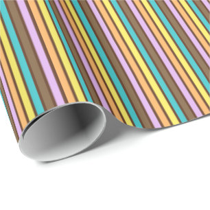 Cadeau Pastels au chocolat Grandes bandes 02-Gift Papier 