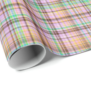 Cadeau Pastels au chocolat Plaid 15-Gift Papier à envelop