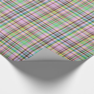 Cadeau Pastels Chocolat Plaid Papier Enveloppant 25 Cadea