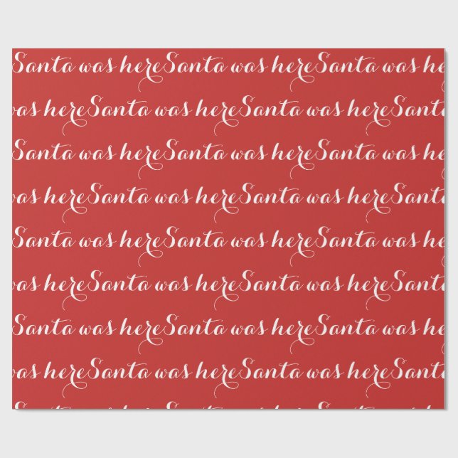 Cadeau Père Noël était ici papier d'emballage (Plat)