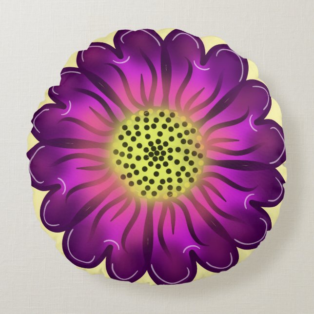 Cadeau personnalisé Coussin Rond (Devant)
