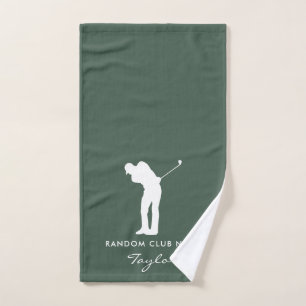 Cadeau personnalisé de golf vert sauge moderne ave