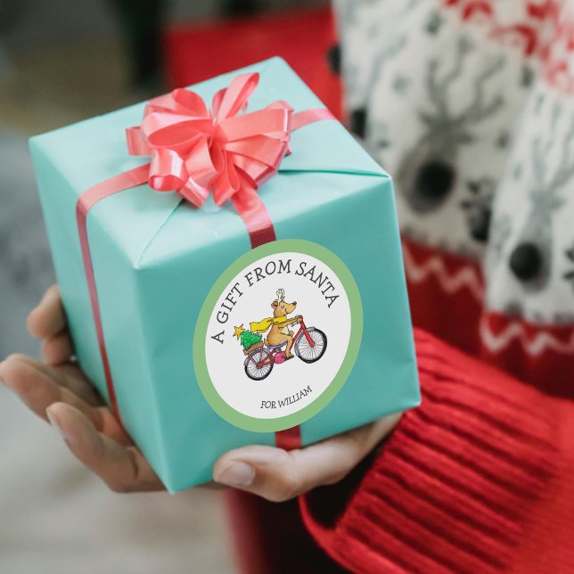 Cadeau personnalisé de Père Noël Sticker pour enfa (Créateur téléchargé)