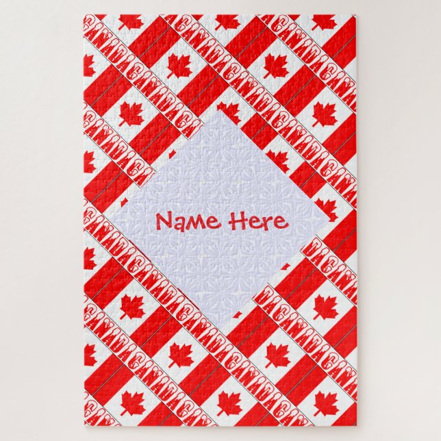 Cadeau personnalisé de puzzle de la bannière du Ca (Vertical)
