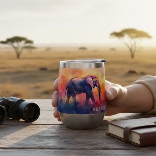 Cadeau personnalisé de safari au coucher du soleil