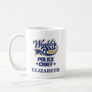 Cadeau personnalisé de tasse de chef de police