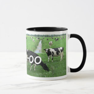 Cadeau personnalisé de vache : Tasse de lait avec